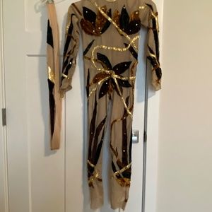 Girls Jumpsuit  Competition Dance Costume